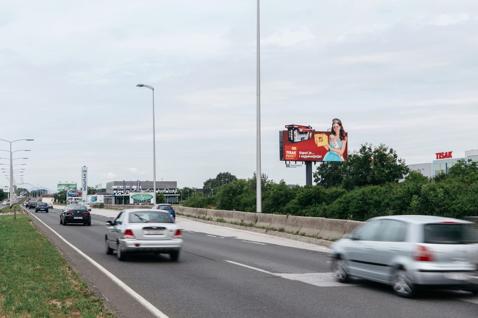 Bigboard uz Slavonsku aveniju u Zagrebu